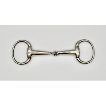 Eggbutt Hollow Mouth Jointed 23mm S/Steel Snaffle 5 3/4