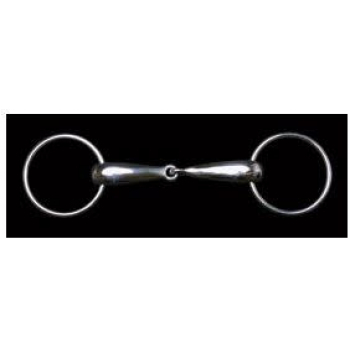 Eldonian Loose Ring Hollow Mouth Jointed 23mm S/Steel Snaffle 4 1/2