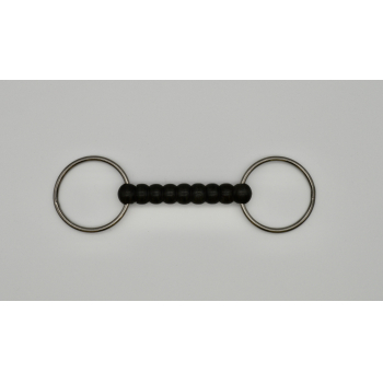 Loose Ring Plastic Straight Bar Snaffle 4 1/2