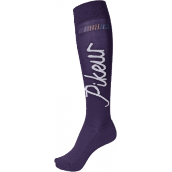 Pikeur Knee Length Socks with Crystal Flag Design